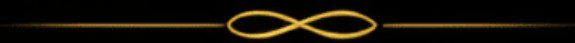 Golden infinity symbol on black background.