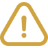 Yellow warning sign with exclamation mark.